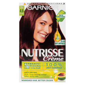 Garnier Nutrisse 4.6 Morello Cherry Deep Red Permanent Hair Dye - myhoodmarket