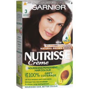 Garnier Nutrisse Créme Ebony Darkest Brown Hair Colour - myhoodmarket