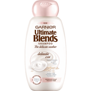 Garnier Ultimate Blends The Delicate Soother Delicate Oat, Rice Cream & Oat Milk Shampoo 400ml - myhoodmarket