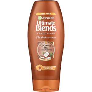 Garnier Ultimate Blends The Sleek Restorer Coconut Oil & Cocoa Butter Conditioner 400ml - myhoodmarket
