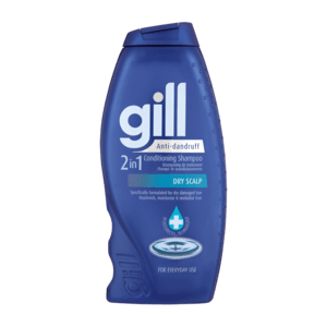 Gill 2-In-1 Anti-Dandruff Dry Scalp Conditioning Shampoo 400ml - myhoodmarket