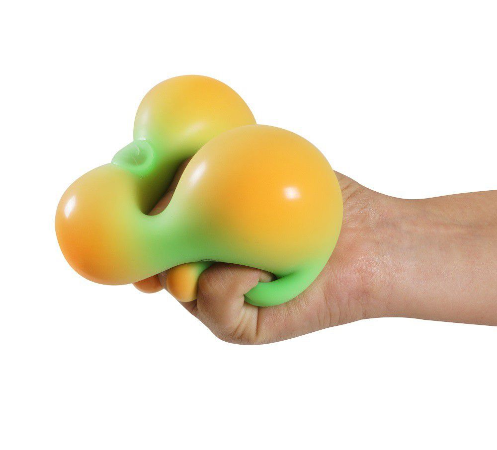 Gloop Splodge Stress / Play Ball 80mm Green to Orange