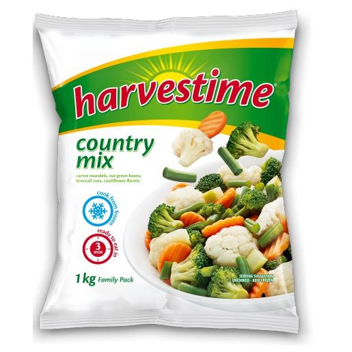Harvestime Frozen Country Mix Vegetables 1kg - myhoodmarket