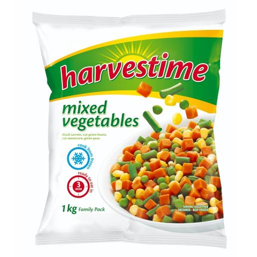 Harvestime Frozen Mixed vegetables 1KG - myhoodmarket