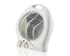 Heater Floor Fan Plastic White 2Heat Settings 2000W - myhoodmarket