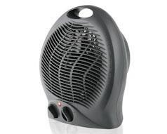 Heater Oscilating Floor Fan Plastic Graphite 2Heat Settings 2000W - myhoodmarket