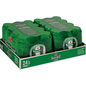 Heineken Premium Lager Beer Cans 24 x 440ml - myhoodmarket