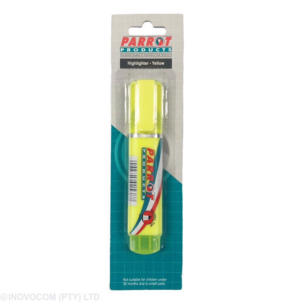 Parrot Highlighter Carded Yellow