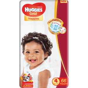 Huggies Diapers Gold Size 4 Jumbo 66 Pack - myhoodmarket