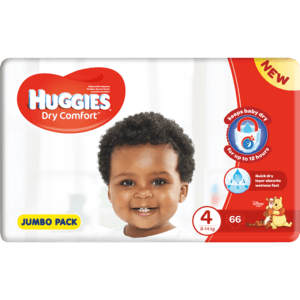 Huggies Dry Comort Jumbo Diapers 66 Pack - myhoodmarket