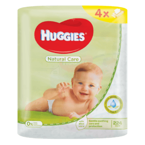 Huggies Natural Care Baby Wipes 4 x 56 Pack - myhoodmarket