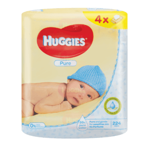 Huggies Pure Baby Wipes 4 x 56 Pack - myhoodmarket