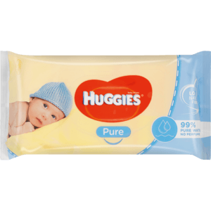 Huggies Pure Baby Wipes 56 Pack - myhoodmarket