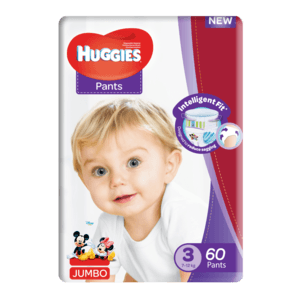Huggies Size 3 Jumbo Diaper Pants 60 Pack - myhoodmarket
