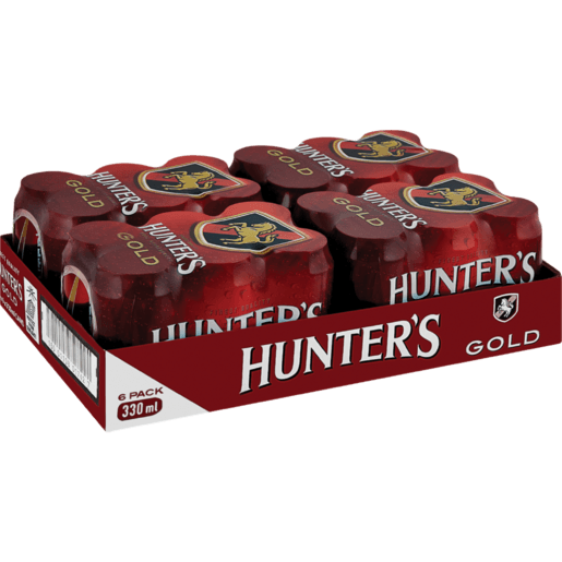 Hunter's Gold Cider Cans 24 x 330ml - myhoodmarket