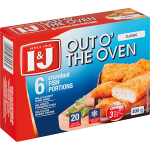 I&J Frozen Oven Classic Crumbed Fish 500g - myhoodmarket