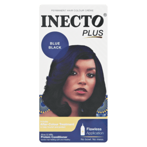 Inecto Plus Blue Black Hair Colour 50ml - myhoodmarket