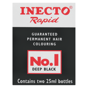 Inecto Rapid Deep Black Permanent Hair Colouring 25ml - myhoodmarket