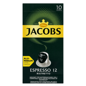 Jacobs Espresso 12 Ristretto Coffee Capsules 10 Pack - myhoodmarket