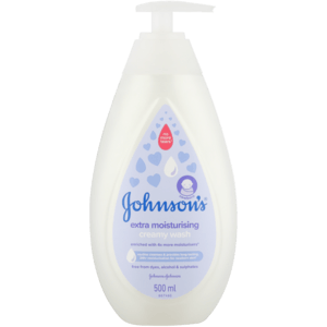 Johnon's Baby Extra Moisturising Creamy Wash 500ml - myhoodmarket