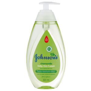Johnson's 3-In-1 Baby Liquid Soap 300ml - myhoodmarket
