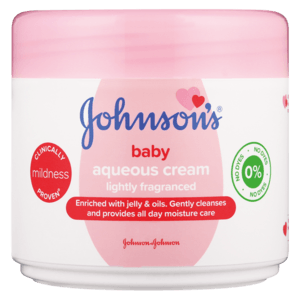 Johnson's Lightly Fragranced Baby Aqueous Cream 350ml - myhoodmarket