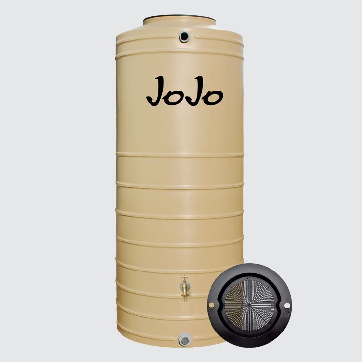 JoJo 1000L Slimline Standard Water Tank - Wintergrass (2060 x 840mm)