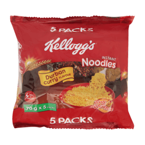 Kellogg's Durban Curry Flavoured Instant Noodles 5 x 70g - myhoodmarket