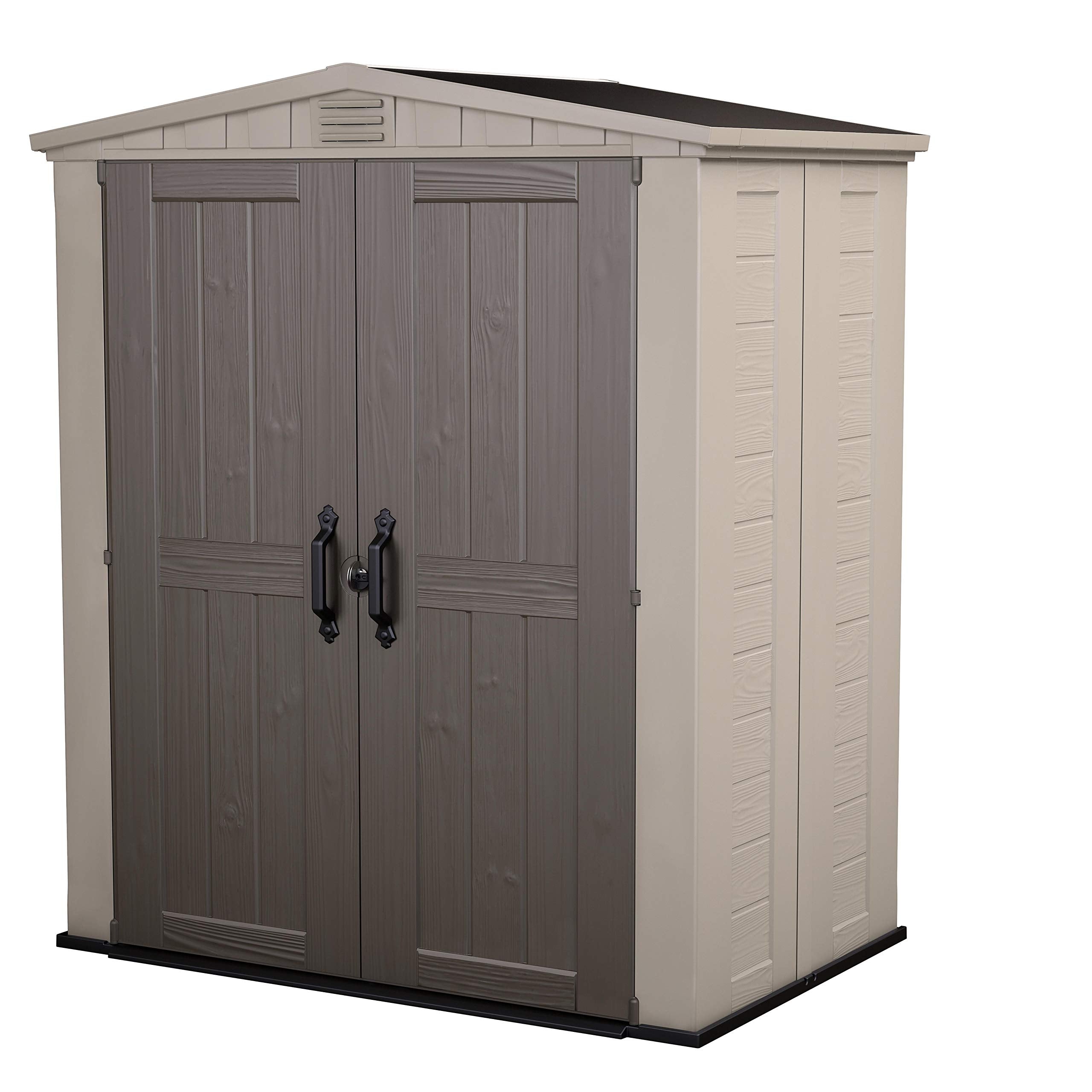 Keter Factor Garden Storage Shed - Beige (2565 x 1820 x 2430mm)