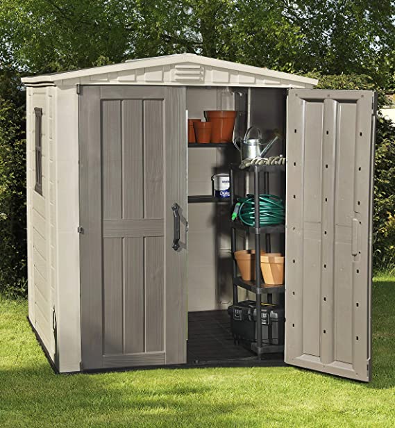 Keter Factor Shed - Cream/Brown (1780 x 1955 x 2080mm)