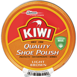 Kiwi Light Brown Quality Shoe Polish 100ml - myhoodmarket
