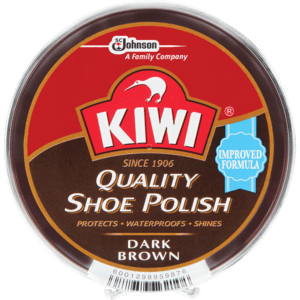 Kiwi Quality Dark Brown Shoe Polish 100ml - myhoodmarket