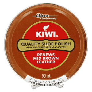 Kiwi Renews Mid Brown Leather Shoe Polish 50ml - myhoodmarket