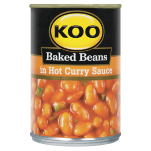 Koo Baked Beans In Hot Curry Sauce Can 410g - myhoodmarket