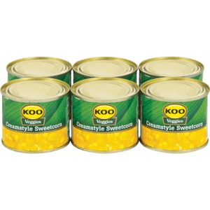 Koo Creamstyle Sweetcorn 6 x 215g - myhoodmarket
