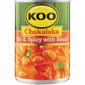 Koo Hot & Spicy Chakalaka With Beans 410g - myhoodmarket