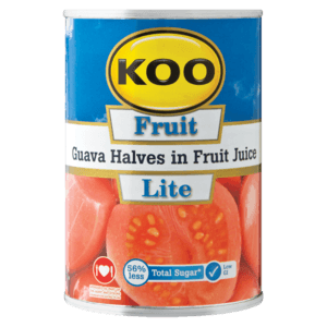 Koo Lite Guava Halves In Fruit Juice Can 410g - myhoodmarket