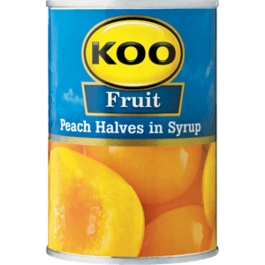 Koo Peach Halves In Syrup 410g - myhoodmarket