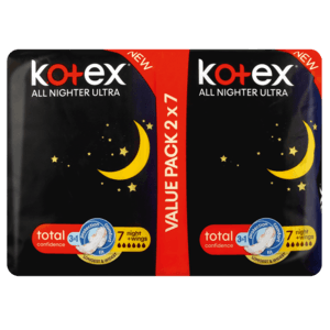 Kotex All Nighter Ultra Sanitary Pads Value Pack 14 Pack - myhoodmarket