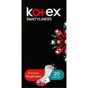 Kotex Everyday Freshness Scented Pantyliners 20 Pack - myhoodmarket