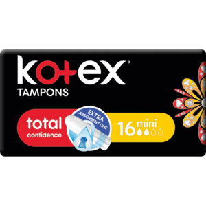 Kotex Mini Tampons 16 Pack - myhoodmarket