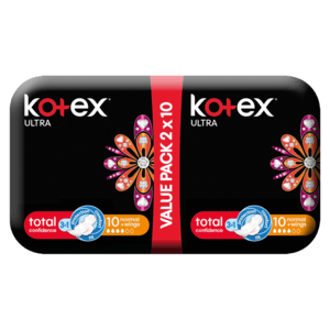 Kotex Ultra Normal Sanitary Pads Value Pack 20 Pack - myhoodmarket