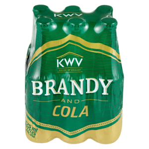 KWV Brandy & Cola Cooler Bottles 6 x 275ml - myhoodmarket
