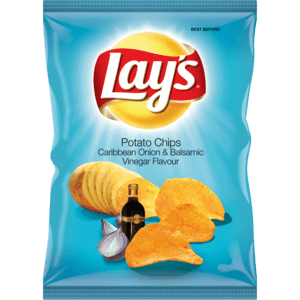 Lay's Caribbean Onion & Balsamic Vinegar Potato Chips 36g - myhoodmarket