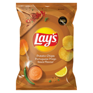Lay's Portuguese Prego Sauce Flavoured Potato Chips 36g - myhoodmarket