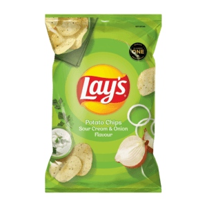 Lay's Sour Cream & Onion Flavoured Potato Chips 125g - myhoodmarket