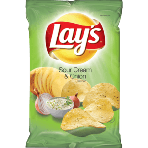 Lay's Sour Cream & Onion Potato Chips 36g - myhoodmarket
