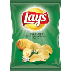 Lay's Spring Onion & Cheese Potato Chips 36g - myhoodmarket
