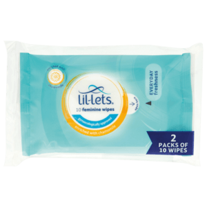 Lil-Lets Enriched With Chamomile Feminine Wipes 10 Pack - myhoodmarket