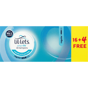 Lil-Lets Regular Tampons 16 Pack + 4 Free - myhoodmarket